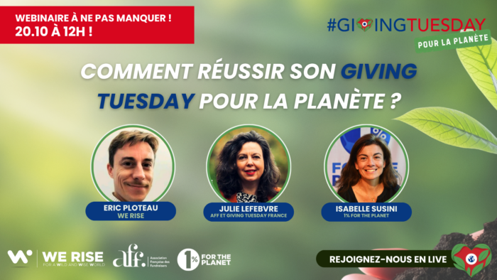 Le cycle de webinaires Giving Tuesday pour la Planète 2026